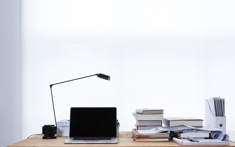 MacBook Pro on top of table