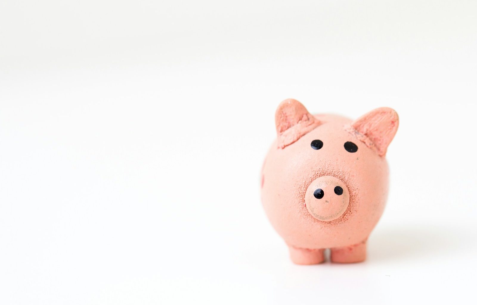 pink pig figurine on white surface