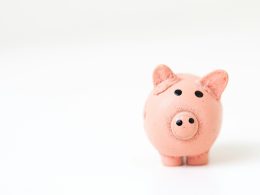 pink pig figurine on white surface