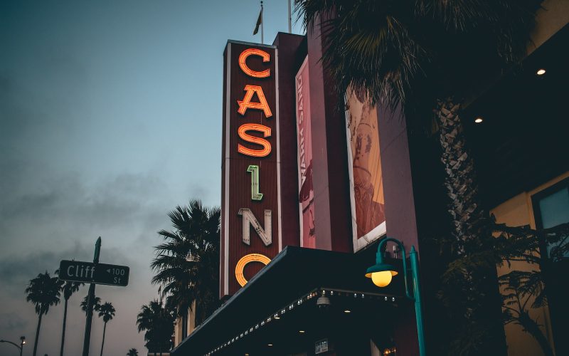 Casino marquee signage