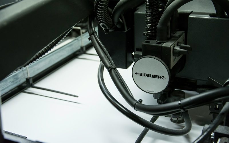black and white industrial machine