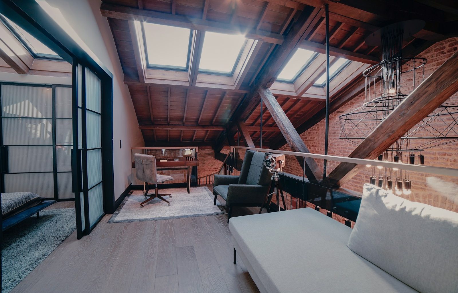 white wooden table near brown wooden chairs
