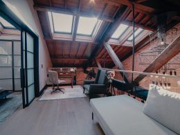 white wooden table near brown wooden chairs