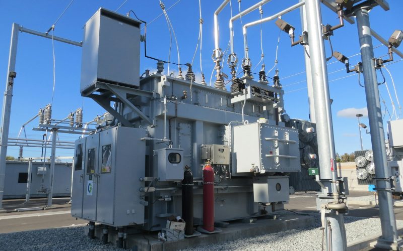 white electric power generator