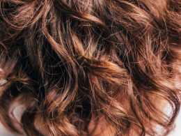black and brown hair