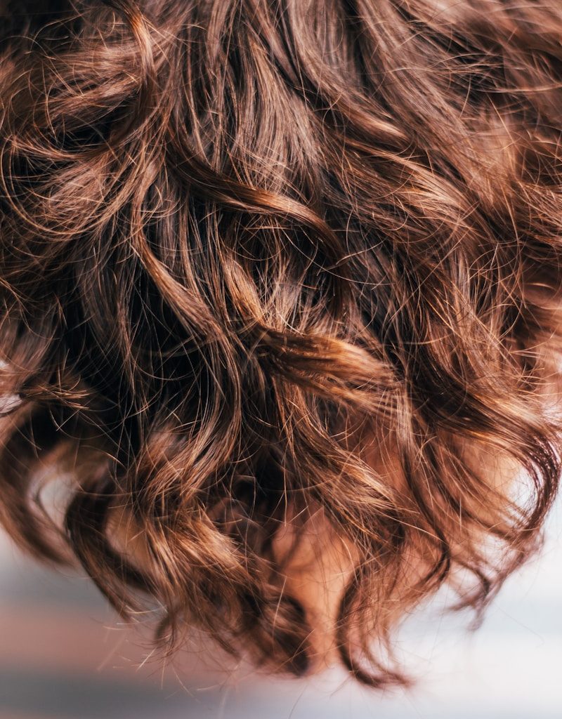 black and brown hair