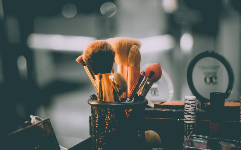 assorted make-up brushes closed up photography