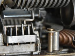 a close-up of some pipes