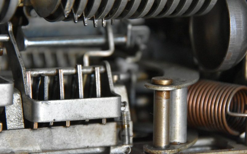 a close-up of some pipes