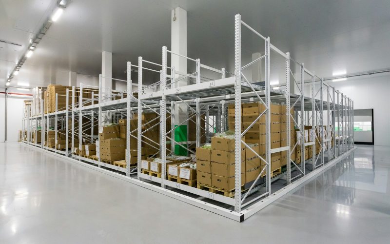 white metal frame on white floor